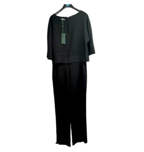 Hobbs Karissa schwarzer eleganter Overall Größe UK 8 UVP 149 £ neu mit Etikett - Bild 1 von 10