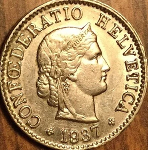 1937 Switzerland 5 Rappen - Picture 1 of 2