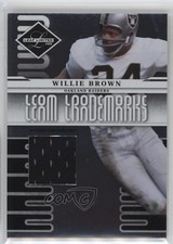 2008 Leaf Limited Team Trademarks Materials /100 Willie Brown #T-38 HOF