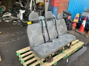 Seat Ford Transit MK7 Bench Triple Rear Three-Seats Isofix 07-14 (AJ-20) - Picture 1 of 13