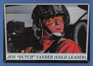 2016 Topps Star Wars Rogue One Mission Briefing BLUE #92 Dutch Vander Gold