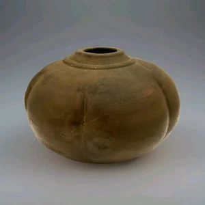 Vintage Tony Evans signierte Raku Mellon Vase Nummer 133 Keramik  - Bild 1 von 18