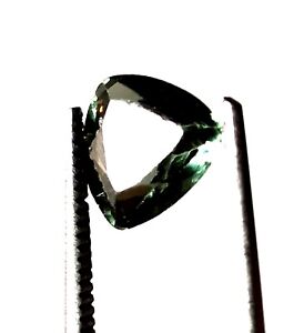Natural Indicolite Green Tourmaline 1.70 Ct Trillion Cut Forever Loose Gemstone