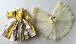 Vintage 1950s Nancy Ann Storybook Doll Yellow DRESS & Petticoat Slip, HTF RARE, - Picture 1 of 5