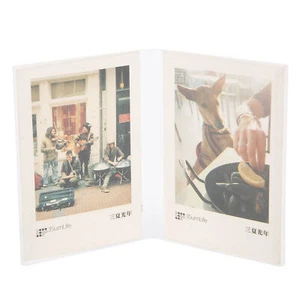 V Model Clear Acrylic Photo Frame Holder Free Standing Portrait for Instax Mini - Picture 1 of 12