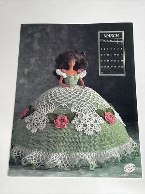 Miss March 1991 Size 11 1/2" Fashion Doll Dress Crochet Pattern - Image 1 of 4