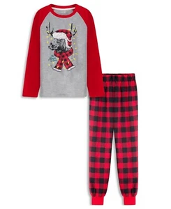Boys Holiday Buffalo Check Pant 2 Pc Pajama Set - Multicolor: XL (16/18)US - Picture 1 of 12