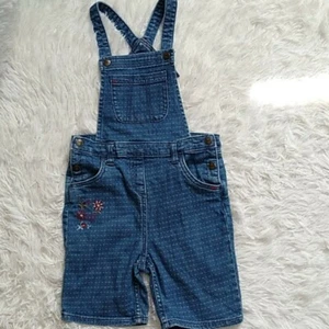 Girls 5T hanna andersson size 120  Pants Overall Jumper Denim Spring Summer - Picture 1 of 12