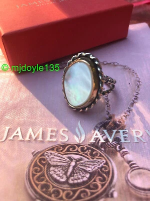 Anillo James Avery Vintage 14K/Esterlina Alessandra Madreperla 9.5 Difícil de Encontrar L@@K Foto 1 de 4