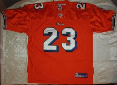 REEBOK DOLPHINS RONNIE 棕色 54 码橙色缝线球衣,二手 - 状况极佳 — 第 1/4 张图片