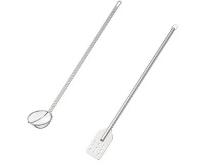 AJinTeby Steel Stirring and Mesh Skimmer Cooking Paddle Crawfish and Brewing, Gr - Image 1 of 2