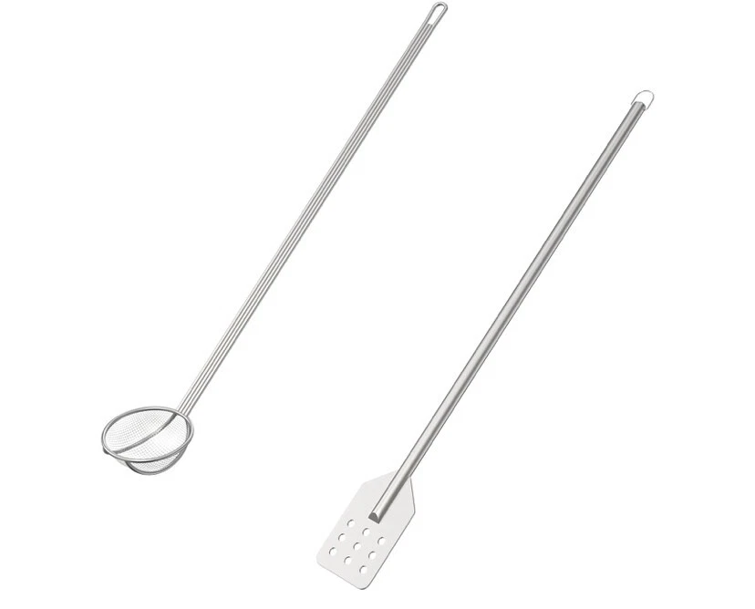 AJinTeby Steel Stirring and Mesh Skimmer Cooking Paddle Crawfish and Brewing, Gr - Image 1 of 2