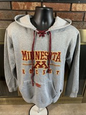 Minnesota Golden Gophers NCAA Hooded Sweatshirt Mens Small Grey Hockey Football