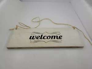 Wooden Welcome Home Sign Porch Hanging Housewarming Front Door Rustic Home Decor - Picture 1 of 10