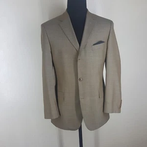 HUGO BOSS Made In U.S.A. Wool & Silk Sport Coat 3 Btn Side Vents 42 Reg - Picture 1 of 9