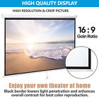 100 Inch 16:9 Manual Pull Down Projector Projection Screen Home Theater Movie