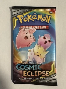 Pokémon TCG: Sun & Moon Cosmic Eclipse Booster Pack Tag Team New Sealed - Bild 1 von 2