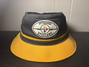 Vintage 1980's Pittsburgh Steelers Sports Brand Bucket Style NFL Football Hat - Picture 1 of 5