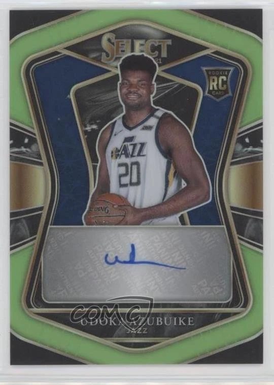 2020 Panini Select Rookie Signatures Neon Green Prizm /99 Udoka Azubuike Auto RC - Image 1 of 2