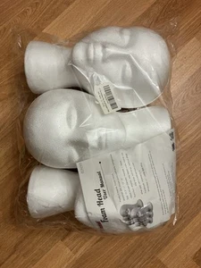 Smilco Styrofoam Model Heads/Hat Wig Foam Mannequin - 11" Round base - 3 pieces - Picture 1 of 3