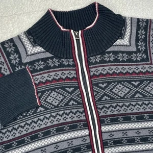 Suéter Eddie Bauer Para Mujer Grande Gris Isla Justa Algodón Rayón L/S Media Cremallera - Imagen 1 de 10