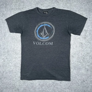 Volcom T-Shirt Mens Size Small Navy Graphic Diamond Short Sleeve Cotton Vintage - Picture 1 of 16