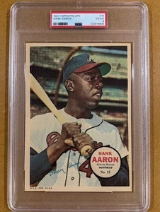 1967 Topps Pin-Ups Hank Aaron HOF #15 PSA 4 VG-EX - Bild 1 von 2