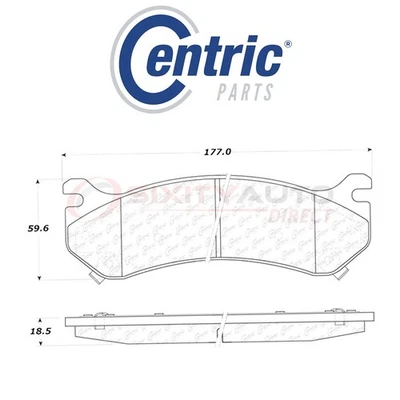 Centric C-TEK Metallic Disc Brake Pads for 2000-2007 Chevrolet Suburban 2500 ew - Imagem 1 de 4