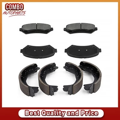 Pastillas de freno delanteras y traseras de cerámica y zapatas de tambor para Chevrolet Venture 2000 2001 Foto 1 de 4