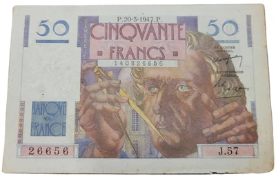 50 franc note 1947 - image 1 of 2