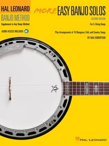 More Easy Banjo Solos 2nd Edition for 5-String Sheet Music Tab Song Book & Audio - Picture 1 of 1