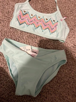 Nuevo con etiquetas Bikini Xhilaration Niñas Talla XS 4-5 Lentejuelas Foto 1 de 3