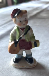 Vintage Hand Painted Porcelain Figurine delivery boy Man Made in occupied Japan - Picture 1 of 3