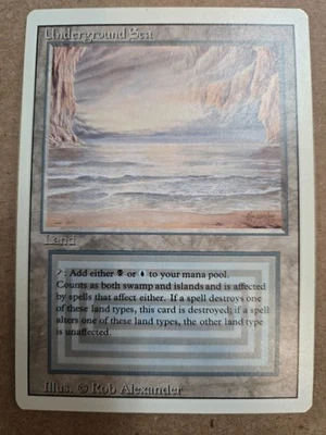 MTG Magic The Gathering LP-MP Revised UNDERGROUND SEA - Image 1 of 2