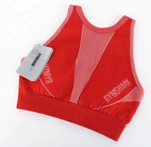 GYMSHARK Turbo Damen Sport BH XS Rot Seamless Logo Gym Workout BH * - Bild 1 von 5