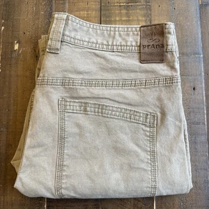 Pantalones Prana Bronson Hombre’s Hombre’s W30xL31 Beige Lona 5 Bolsillos Refuerzados Exterior - Imagen 1 de 17