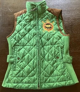Nuevo Chaleco Deportivo Ralph Lauren Verde Ecuestre Talla S Acolchado - Imagen 1 de 5