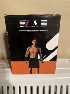 Resistance Fitness Exercise Bands 5 Piece Set W Handles Ankle Straps Door Anchor - Foto 1 di 9