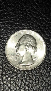 Silver 1964 D WASHINGTON QUARTER RARE COLLECTABLE COIN - Picture 1 of 4
