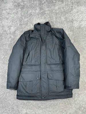 Chaqueta L.L.Bean Para Hombre Mediana Negra Plumón de Ganso Guardián Parka Aislada sin Capucha  Foto 1 de 4