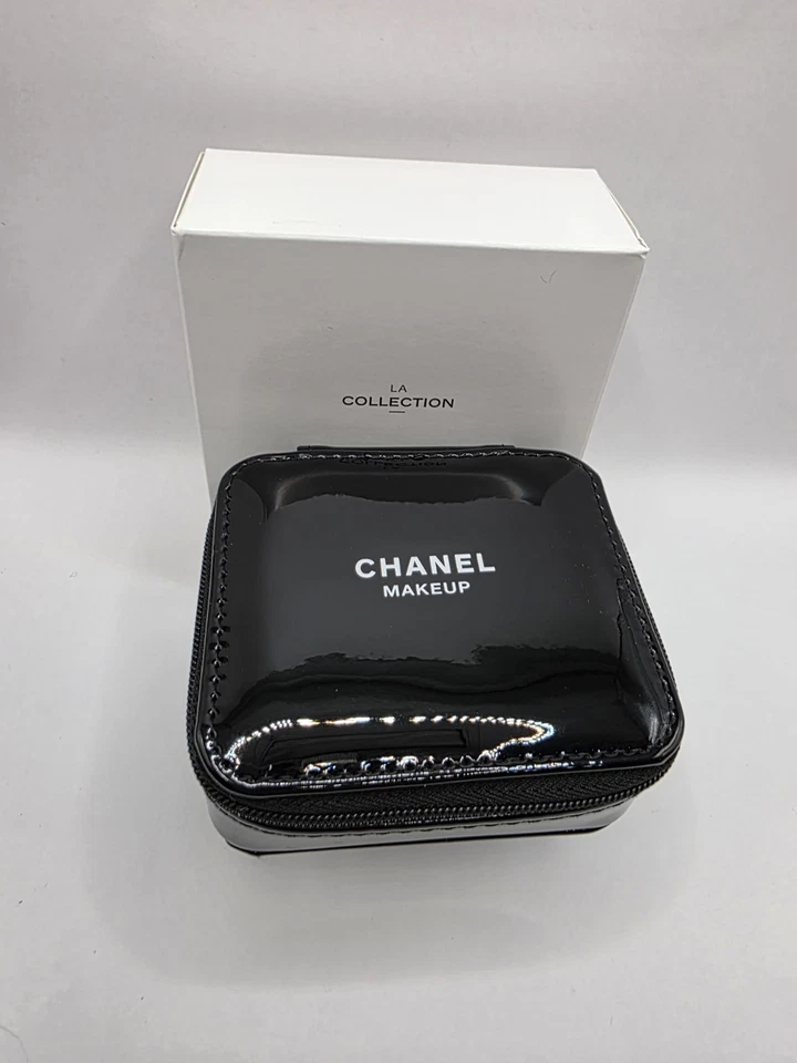 Chanel Black Patent Vanity Makeup Case BNIB with Dust Bag Authentic VIP Gift GWP - Image 1 of 4