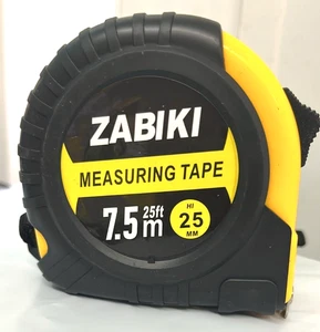 Cinta métrica, regla lateral doble retráctil decimal de 25 pies fácil de leer con - Imagen 1 de 4
