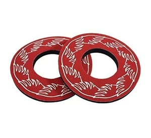 SE Bikes Wing Grips Bundle 2 items: SE Wing Grips with SE Wing Donuts (Red) - Picture 1 of 3