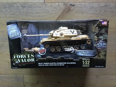 Forces Of Valor 80009 USMC Marine M60A1 Patton Tank & Commander 1/32 Kuwait New - Image 1 of 4