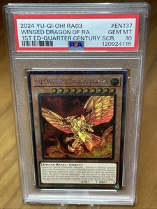 Yu-Gi-Oh! The Winged Dragon of Ra - RA03-EN137 - QCR - PSA 10 (July 25) - Picture 1 of 3
