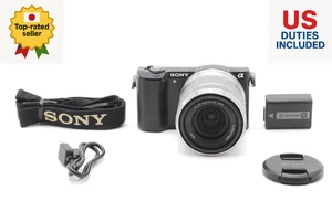 [NEAR MINT] SONY α5000 A5000  E 18-55mm F3.5-5.6 OSS Lens Black FROM JAPAN - Picture 1 of 11