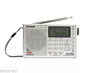 TECSUN PL-310ET (Silver Color) PLL DSP Multi Band Radio ENGLISH VERSION  - Picture 1 of 8