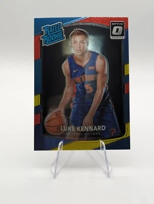 Luke Kennard 2017-18 Donruss Optic Rated Rookie Red Yellow RC #189 Pistons - Image 1 of 2