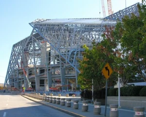 8x10 Color Photo of Construction of Mercedes Benz Stadium, Atlanta, GA - Picture 1 of 1