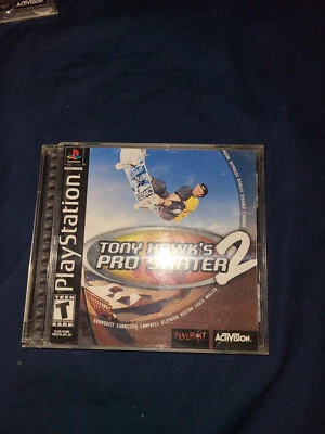tony hawks pro skater 2 ps1 etiqueta preta completa! estojo tem danos - Imagem 1 de 4